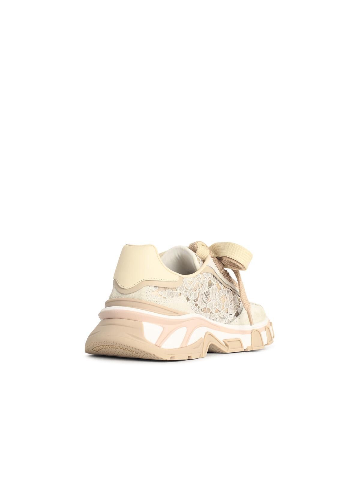 Dolce & Gabbana DOLCE & GABBANA 'Dg Country Road' White Lace Sneakers Size US 10 / IT 40 - 3 Thumbnail