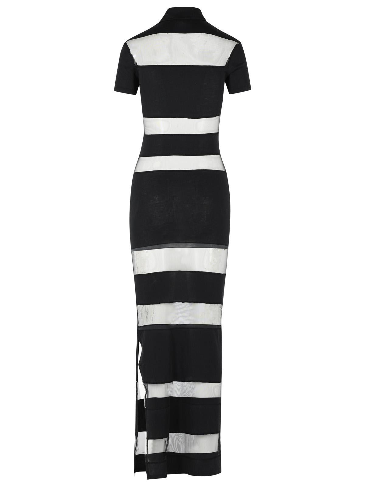 Coperni COPERNI 'Striped' Black Cotton Blend Dress Size XS / US 0-2 / IT 36-38 - 3 Thumbnail