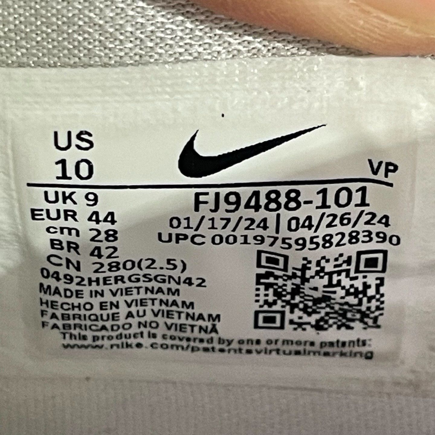 Nike Nike White Lowtop Sneakers 44 Men Size US 10.5 / EU 43-44 - 5 Thumbnail