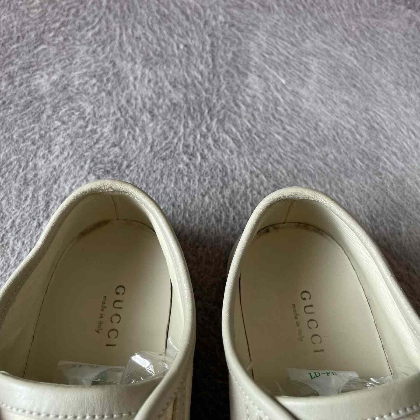 Gucci Gucci Canvas Printed White Lowtop Sneakers 37 Women Size US 6.5 / IT 36.5 - 8 Thumbnail