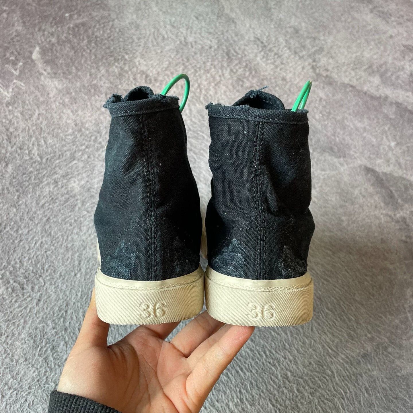 Balenciaga Balenciaga Black Hitop Sneakers 36 Women Size US 6 / IT 36 - 3 Thumbnail
