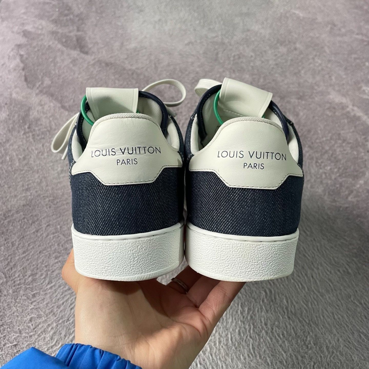 Louis Vuitton Louis Vuitton Denim Blue Lowtop Sneakers 41 Men Size US 8.5 / EU 41-42 - 3 Thumbnail