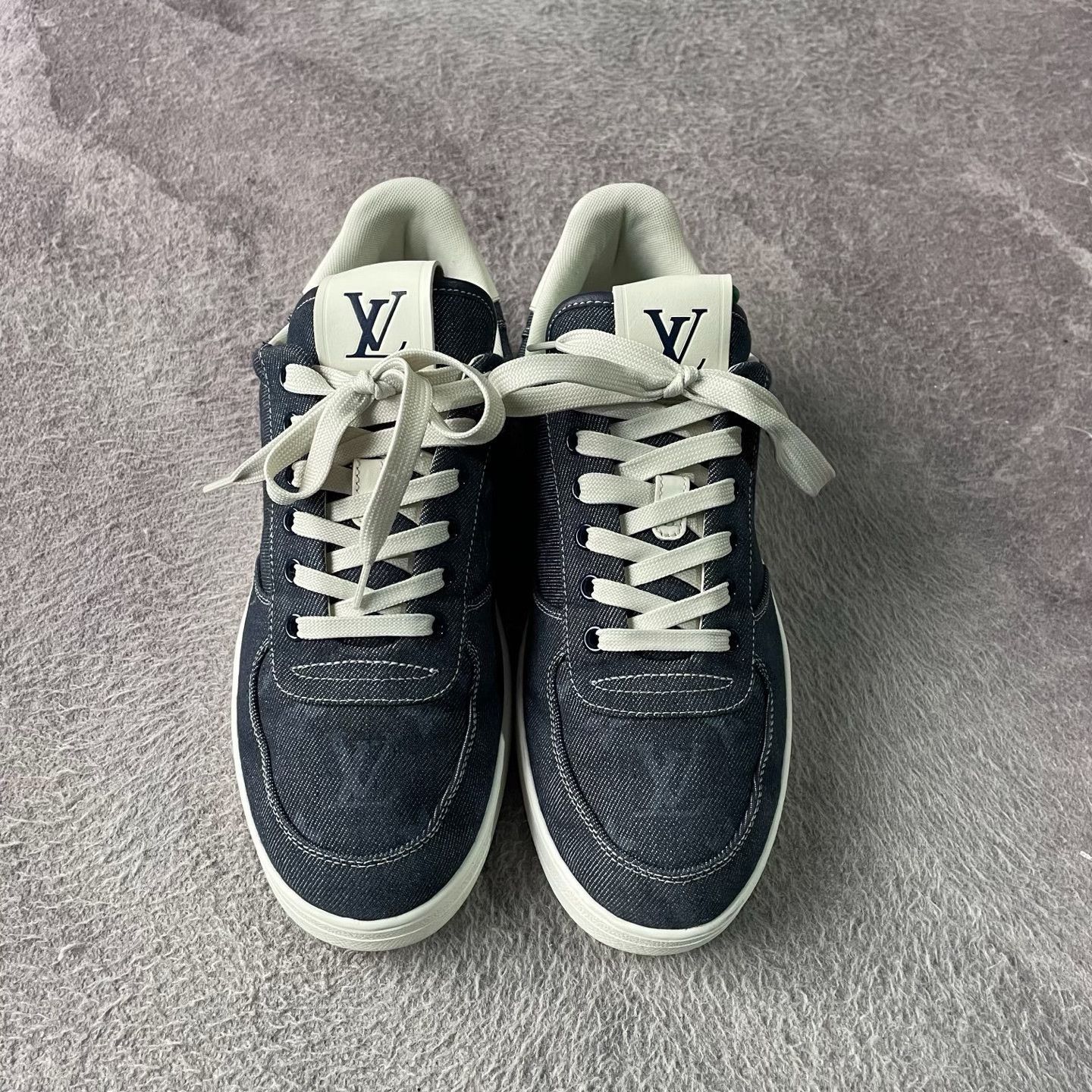Louis Vuitton Louis Vuitton Denim Blue Lowtop Sneakers 41 Men Size US 8.5 / EU 41-42 - 2 Thumbnail