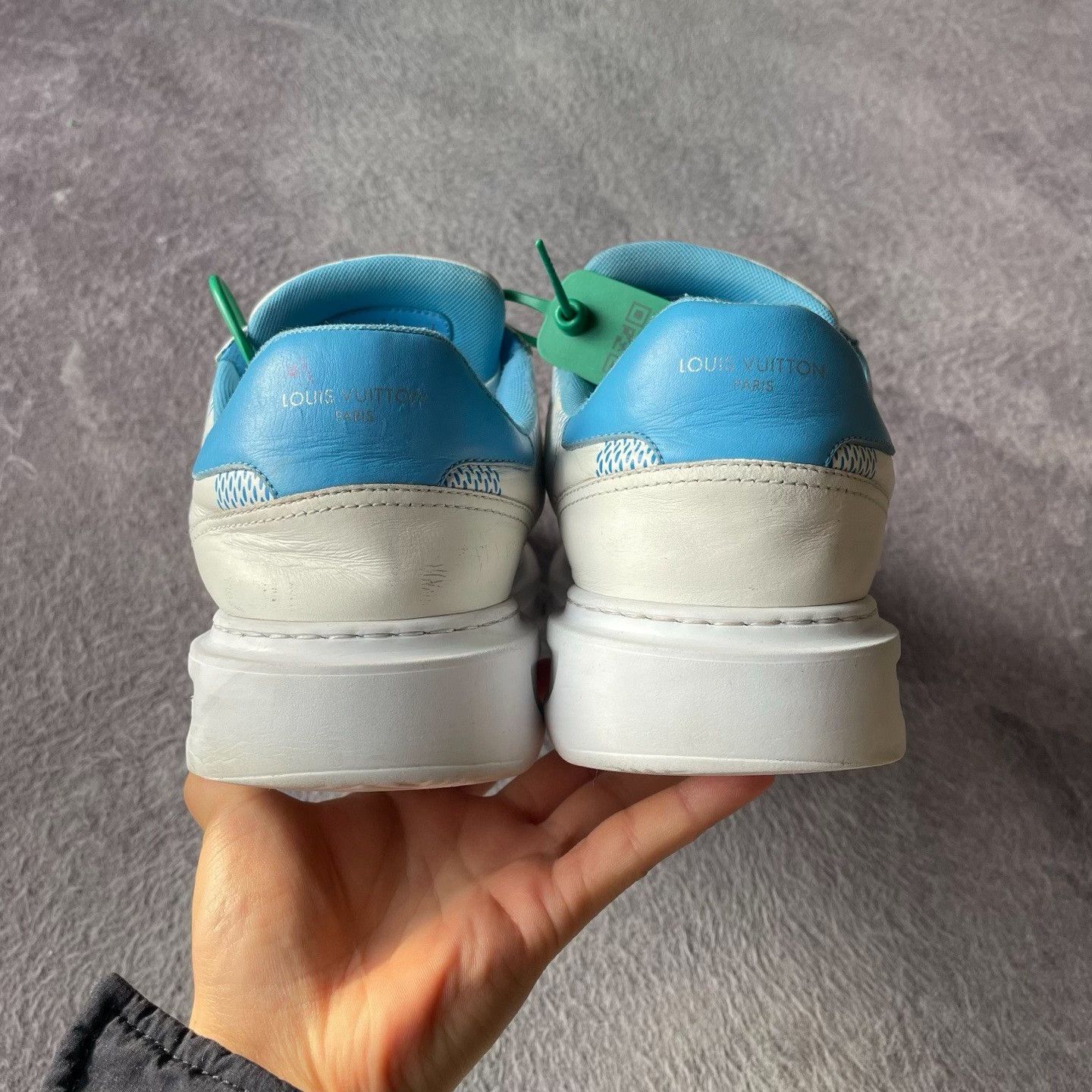 Louis Vuitton Louis Vuitton Blue Lowtop Sneakers 41 Men Size US 8.5 / EU 41-42 - 3 Thumbnail