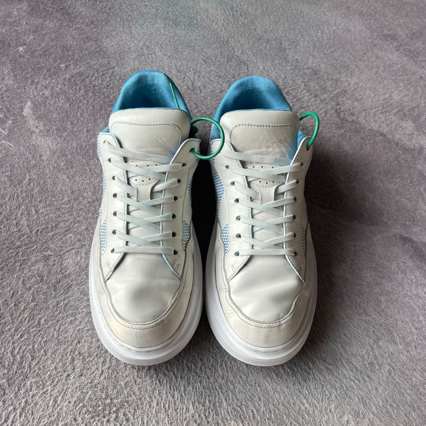 Louis Vuitton Louis Vuitton Blue Lowtop Sneakers 41 Men Size US 8.5 / EU 41-42 - 2 Thumbnail