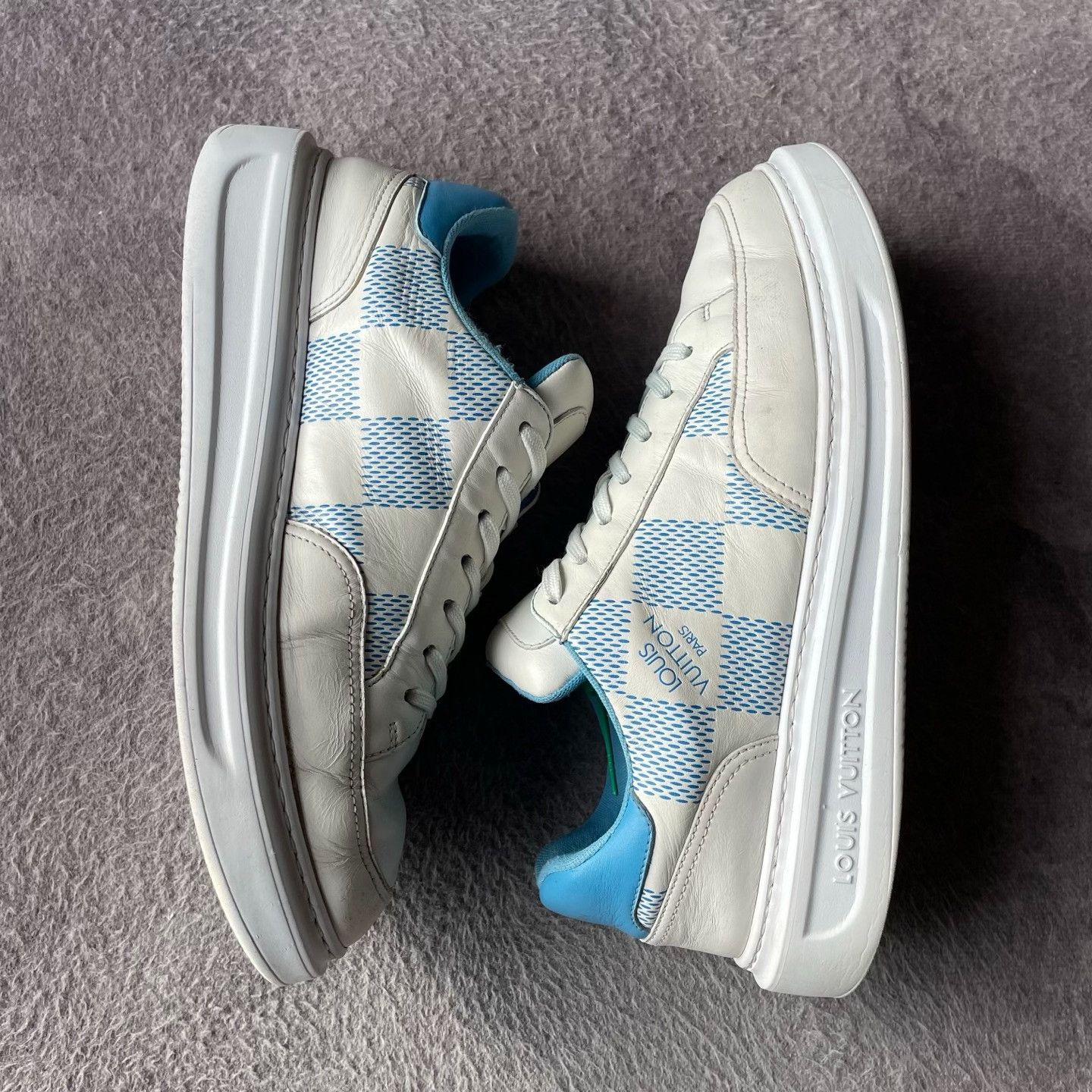 Louis Vuitton Louis Vuitton Blue Lowtop Sneakers 41 Men Size US 8.5 / EU 41-42 - 7 Thumbnail