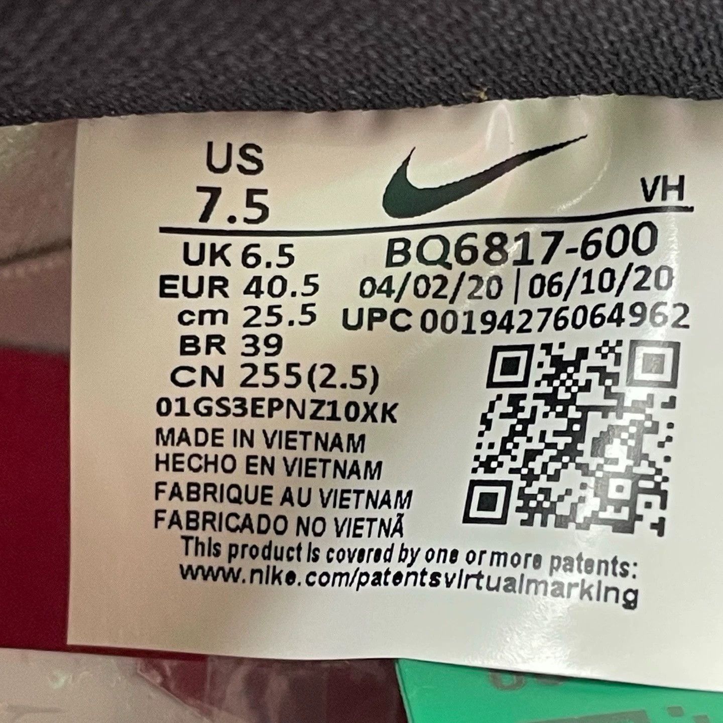 Nike Red Lowtop Sneakers 40 Men Size US 7.5 / EU 40-41 - 5 Thumbnail