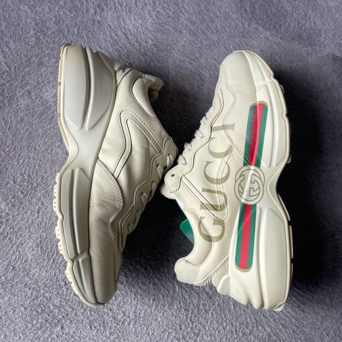 Gucci Gucci White Lowtop Sneakers 37 Women Size US 6.5 / IT 36.5 - 7 Thumbnail