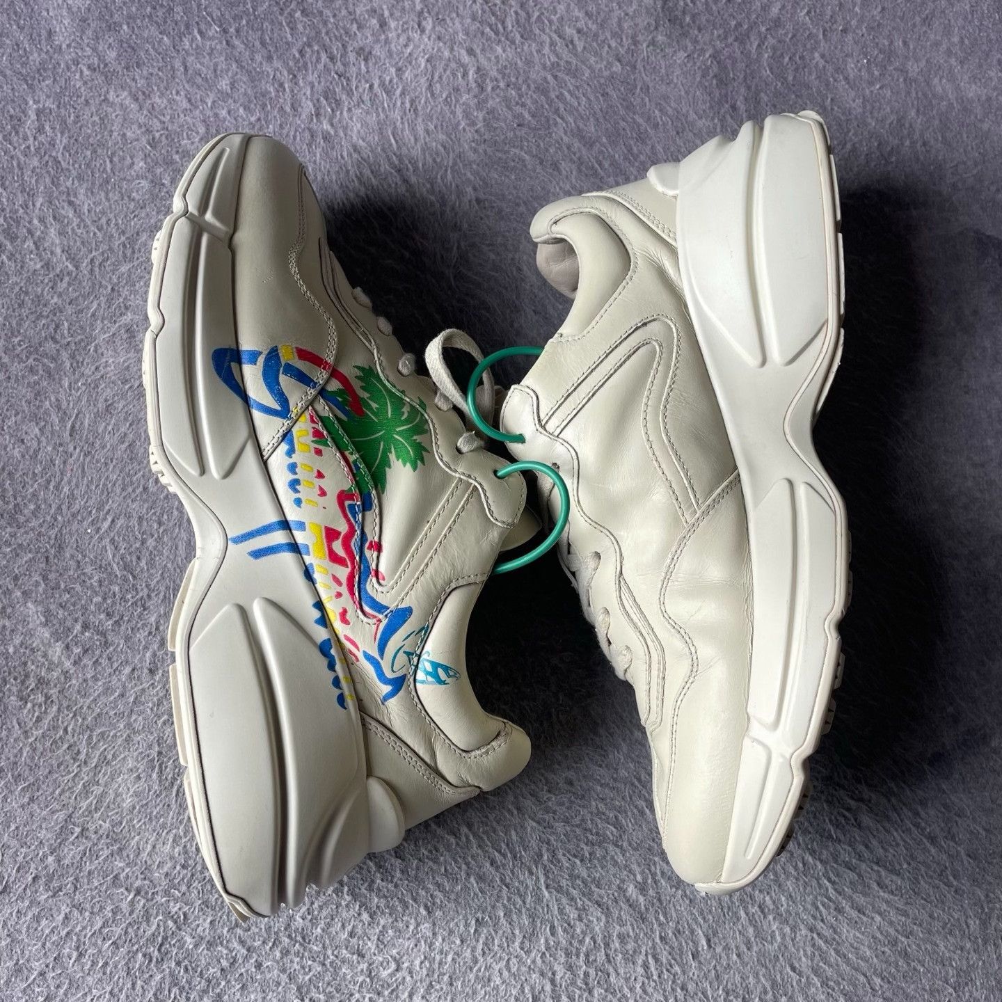 Gucci Gucci White Lowtop Sneakers L Men Size US 10 / EU 43 - 6 Thumbnail