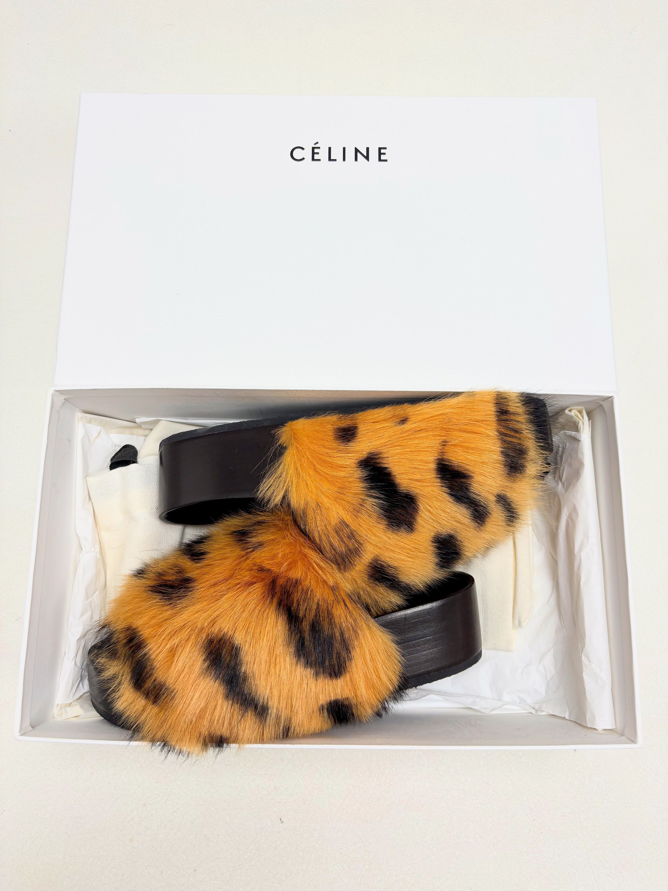 Celine CÉLINE Sandales Léopard Size US 6 / IT 36 - 2 Thumbnail