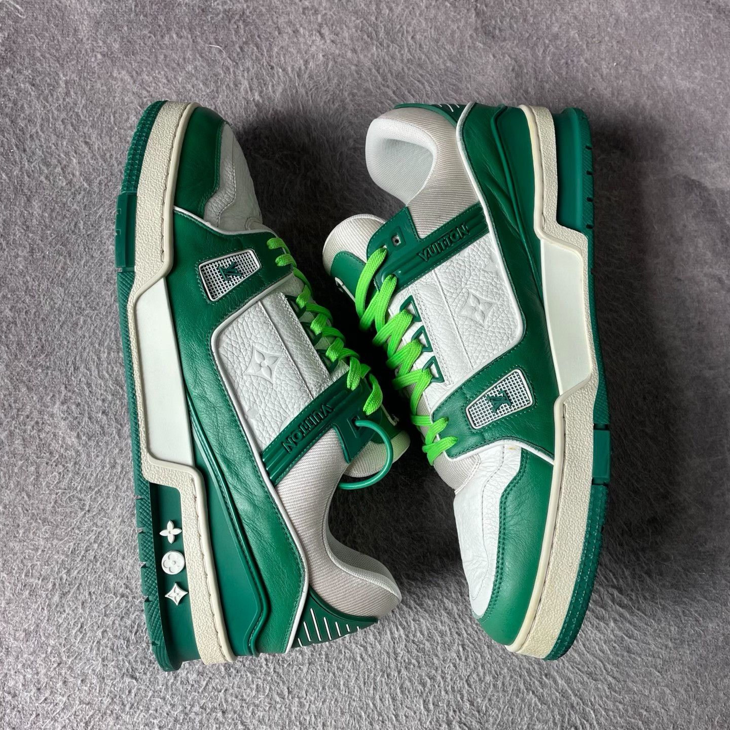 Louis Vuitton Louis Vuitton Training Green Lowtop Sneakers 44 Men Size US 10.5 / EU 43-44 - 6 Thumbnail