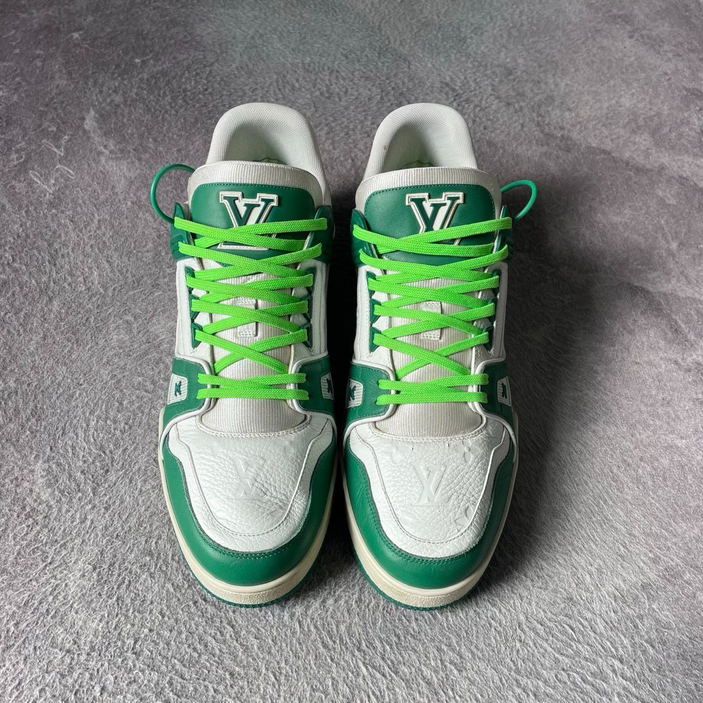 Louis Vuitton Louis Vuitton Training Green Lowtop Sneakers 44 Men Size US 10.5 / EU 43-44 - 2 Thumbnail