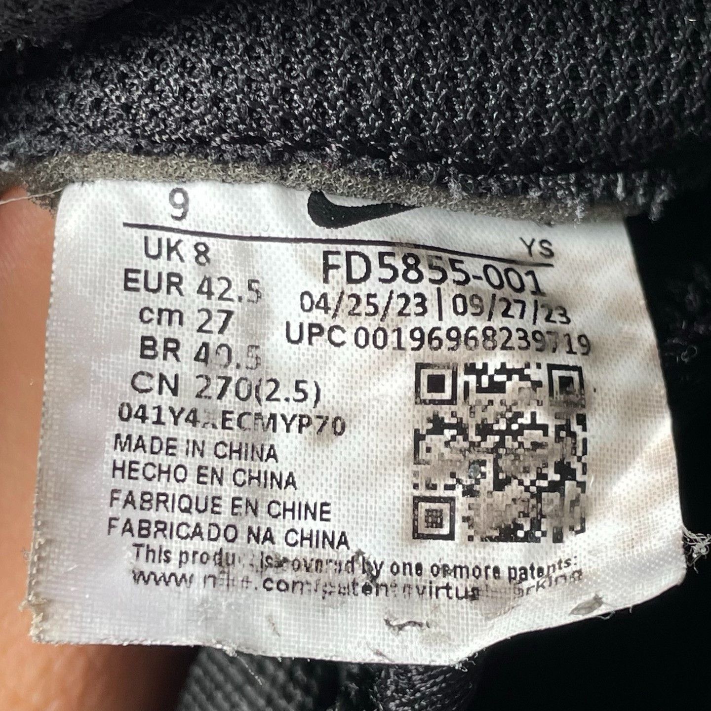 Nike Nike Black Lowtop Sneakers 42 Men Size US 9 / EU 42 - 6 Thumbnail