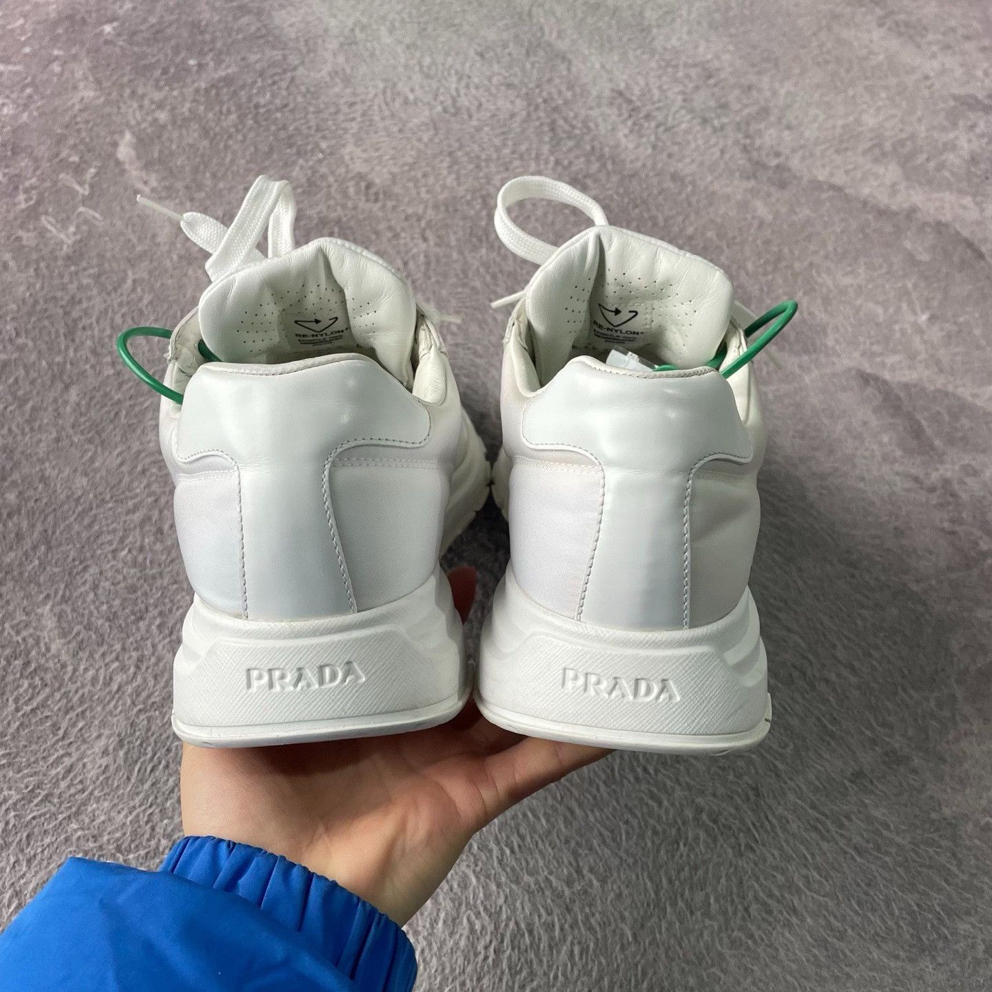 Prada Prada White Lowtop Sneakers 42 Men Size US 9 / EU 42 - 3 Thumbnail
