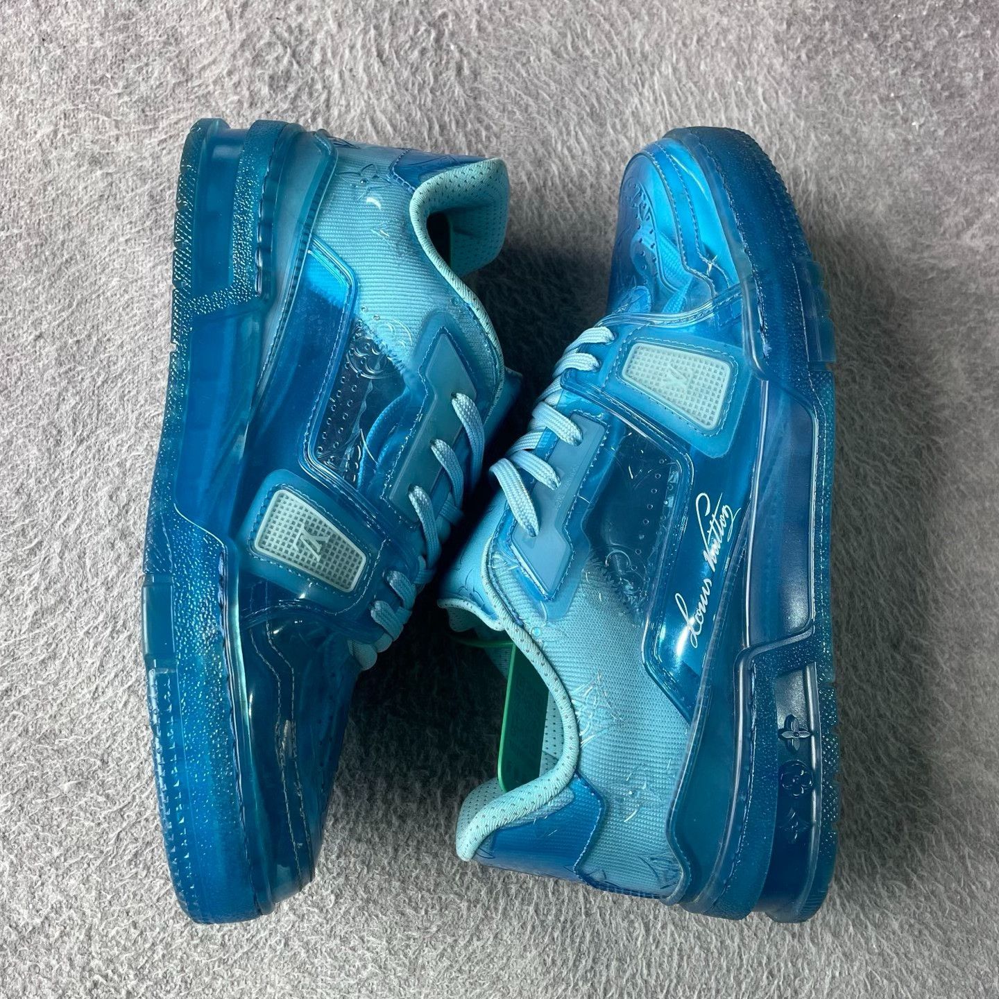 Louis Vuitton Louis Vuitton Training Blue Lowtop Sneakers 39 Men Size US 6.5 / EU 39-40 - 7 Thumbnail