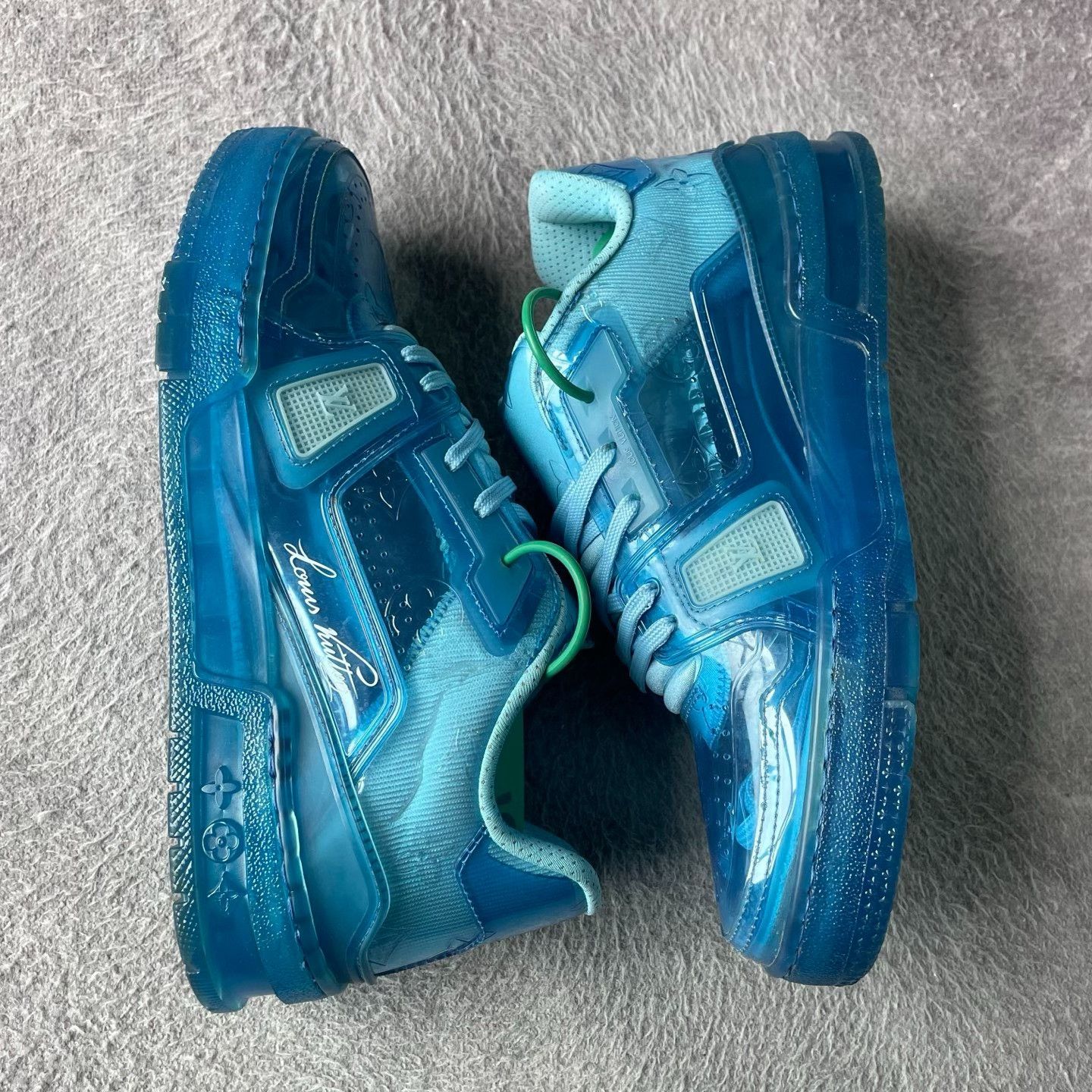 Louis Vuitton Louis Vuitton Training Blue Lowtop Sneakers 39 Men Size US 6.5 / EU 39-40 - 6 Thumbnail