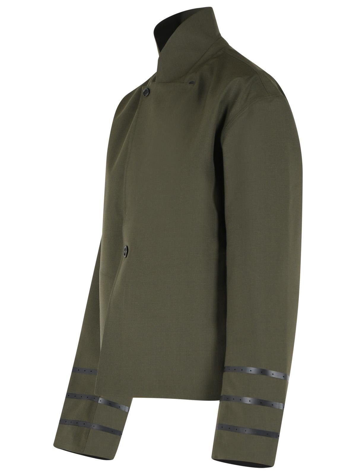 Coperni COPERNI 'Technical' Green Wool Blend Jacket Size S / US 4 / IT 40 - 2 Thumbnail