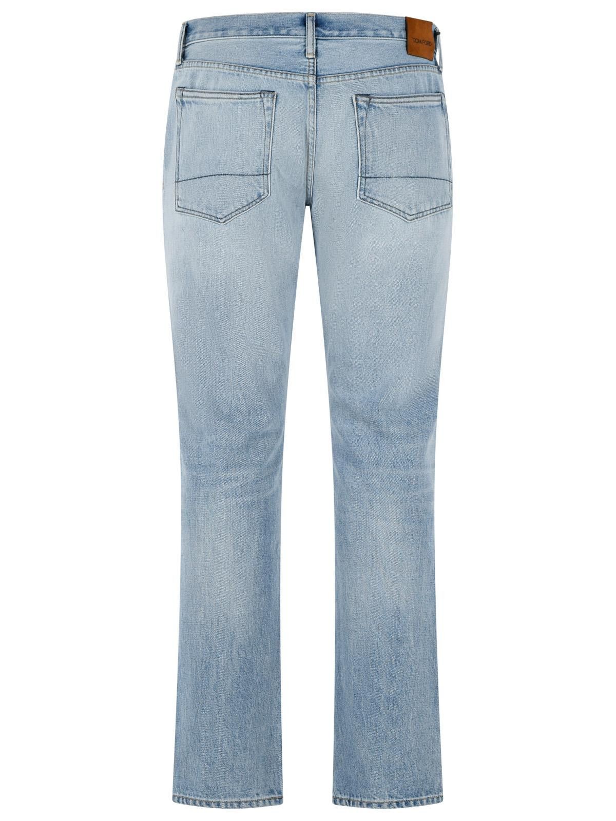 Tom Ford TOM FORD Pale Blue Cotton And Lyocell Jeans Size US 34 / EU 50 - 3 Thumbnail