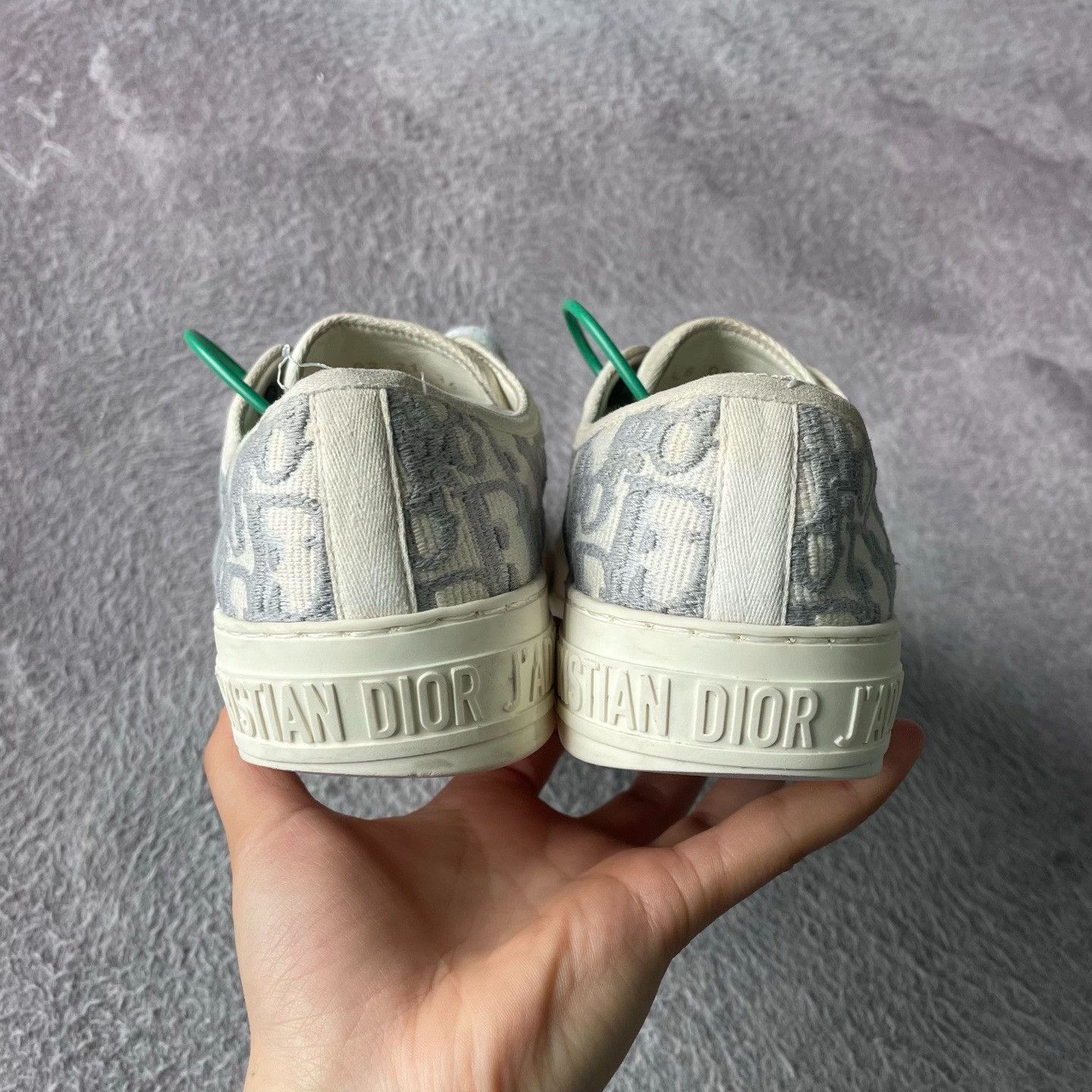 Dior Dior Gray Lowtop Sneakers S Women Size US 6 / IT 36 - 3 Thumbnail