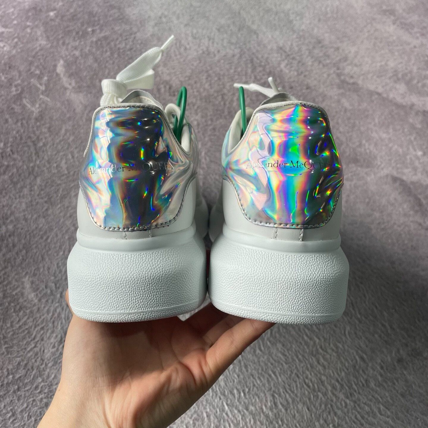 Alexander McQueen Alexander McQueen Laser White Lowtop Sneakers 41 Men Size US 8.5 / EU 41-42 - 3 Thumbnail