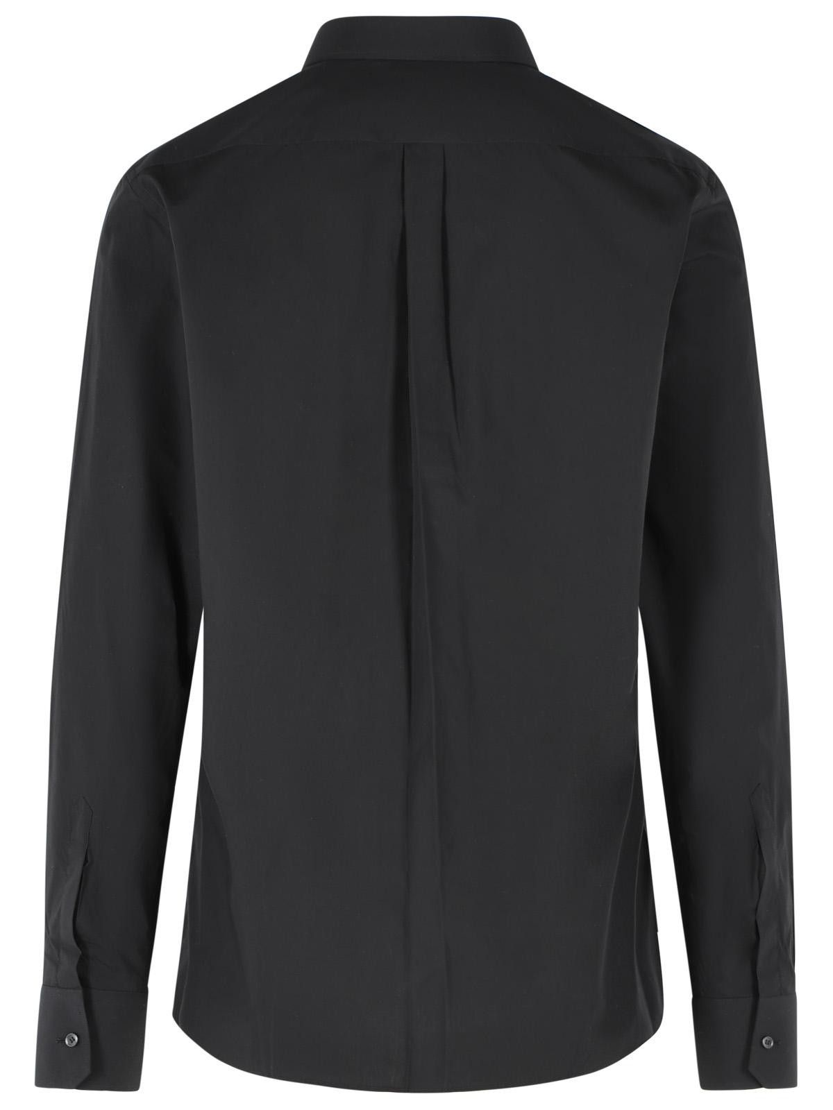 Dolce & Gabbana DOLCE & GABBANA Black Cotton Shirt Size US XL / EU 56 / 4 - 3 Thumbnail