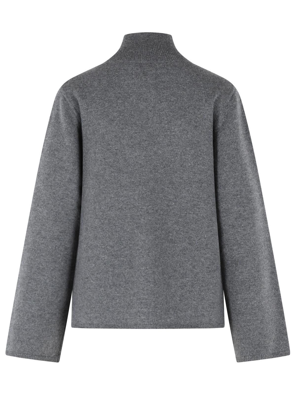 Loulou de Saison LOULOU DE SAISON 'Gabi' Grey Cashmere Sweater Size S / US 4 / IT 40 - 3 Thumbnail