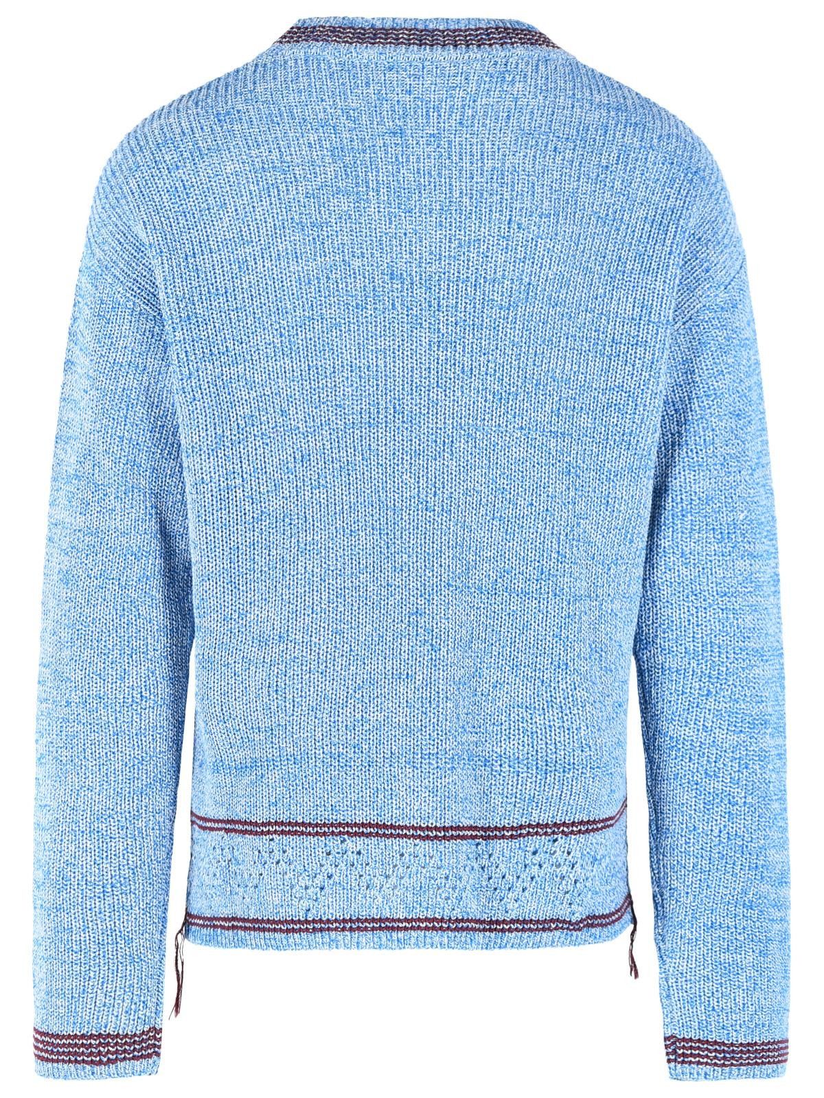 Marni MARNI Light Blue Cotton Sweater Size US M / EU 48-50 / 2 - 3 Thumbnail