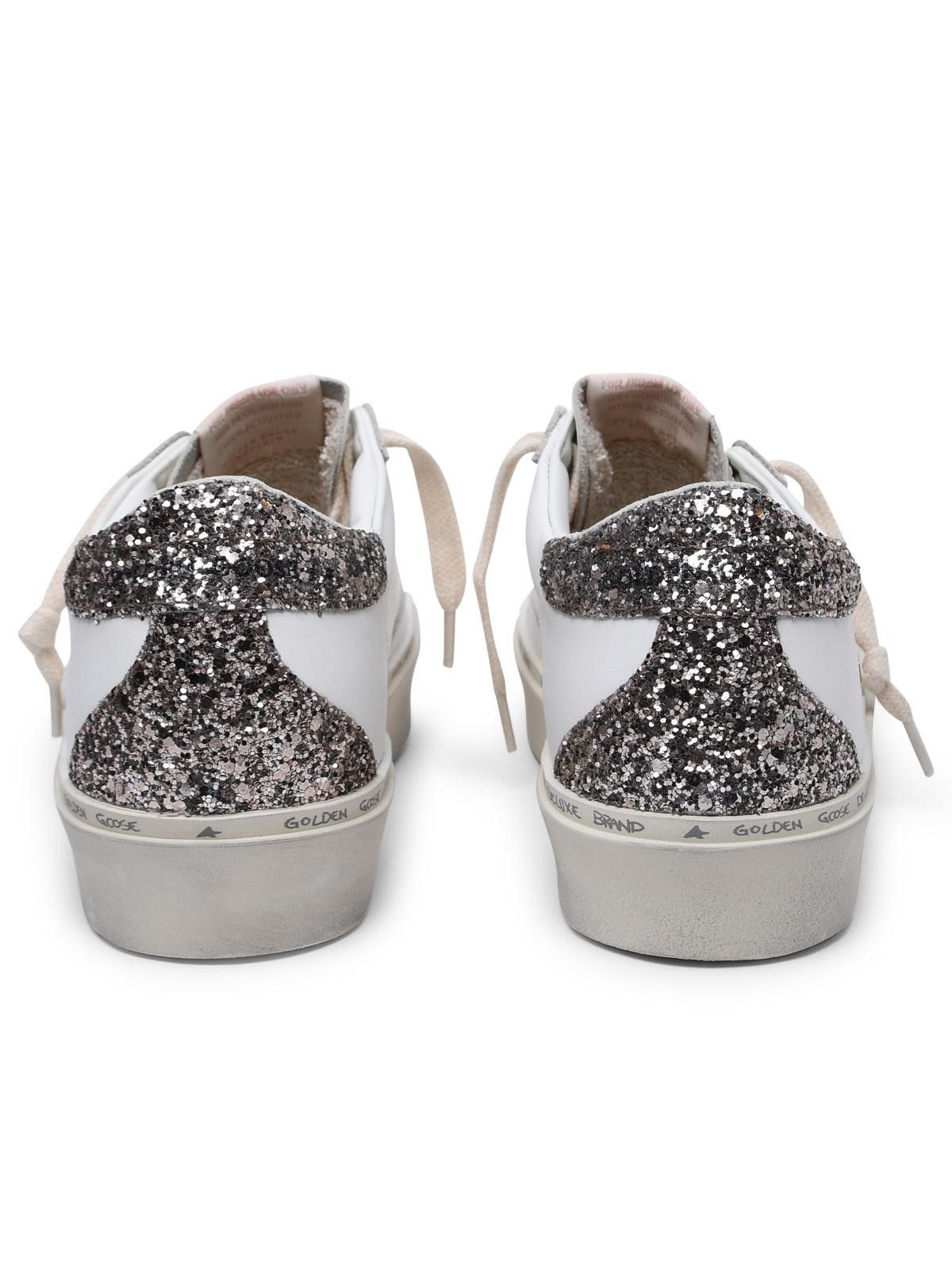 Golden Goose GOLDEN GOOSE 'Hi Star Classic' White Leather Sneakers Size US 11 / IT 41 - 4 Thumbnail