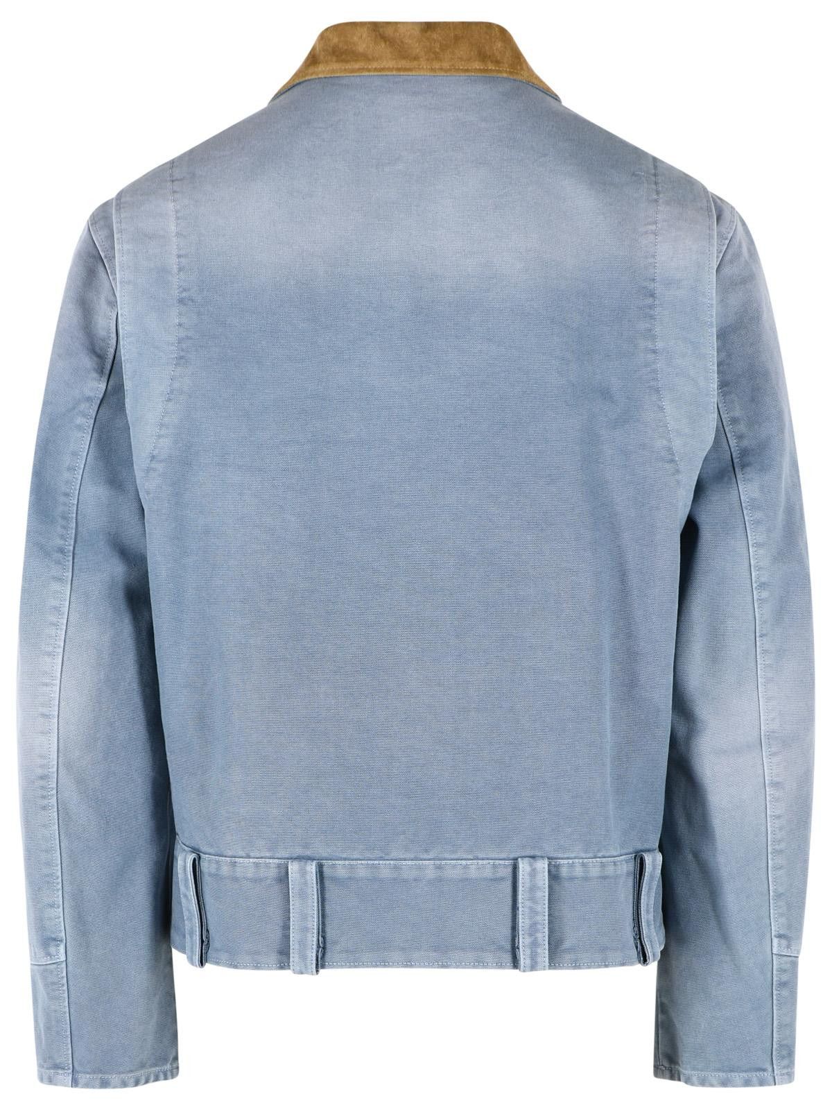 Marni MARNI Light Blue Cotton Jacket Size US M / EU 48-50 / 2 - 3 Thumbnail