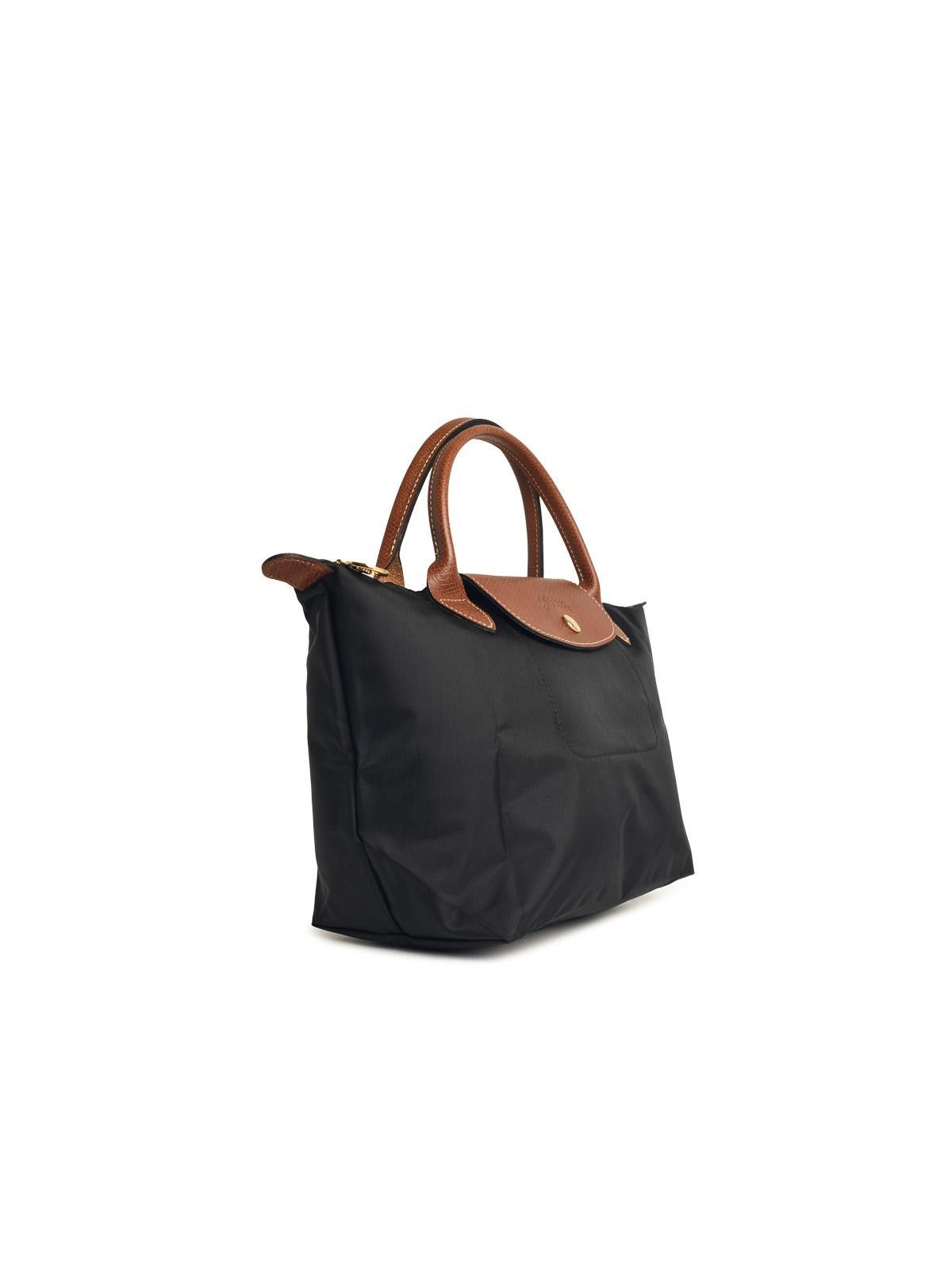 Longchamp LONGCHAMP Bag With 'S Le Pliage Original' Handle In Black Recycled Tela Size ONE SIZE - 2 Thumbnail
