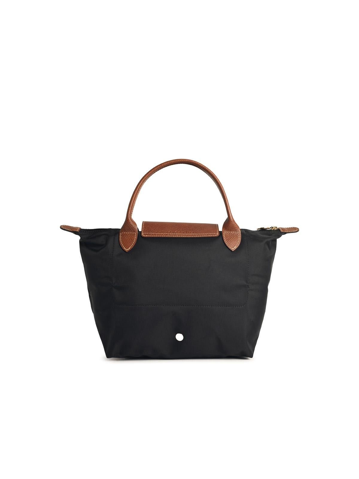 Longchamp LONGCHAMP Bag With 'S Le Pliage Original' Handle In Black Recycled Tela Size ONE SIZE - 3 Thumbnail