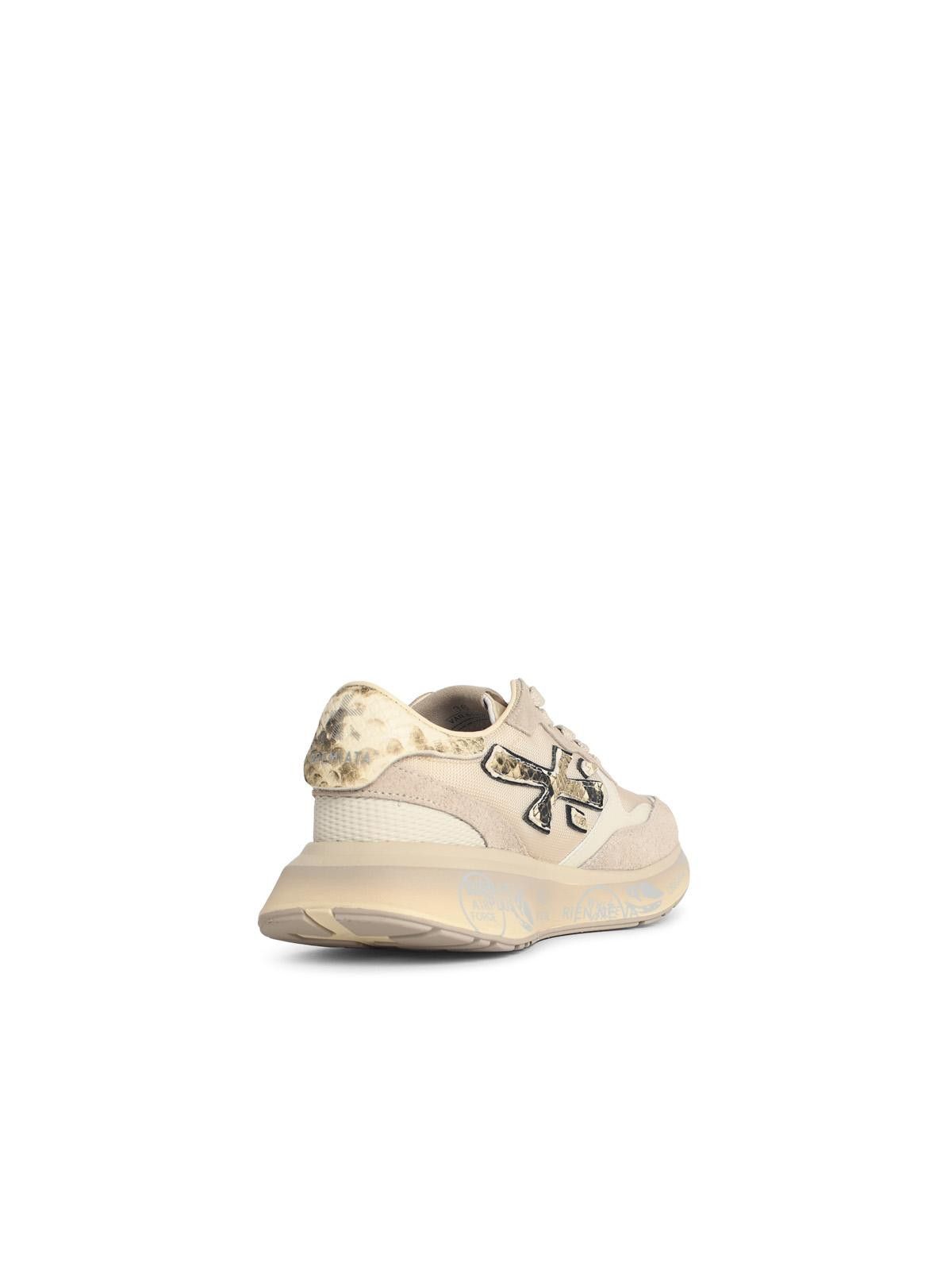 Premiata PREMIATA 'Lauryn' Beige Leather Blend Sneakers Size US 10 / IT 40 - 3 Thumbnail