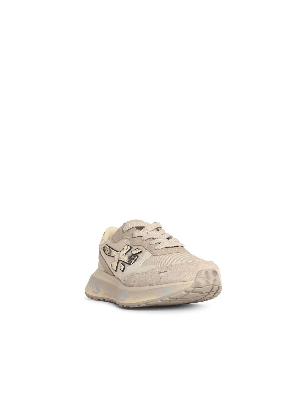 Premiata PREMIATA 'Lauryn' Beige Leather Blend Sneakers Size US 10 / IT 40 - 2 Thumbnail