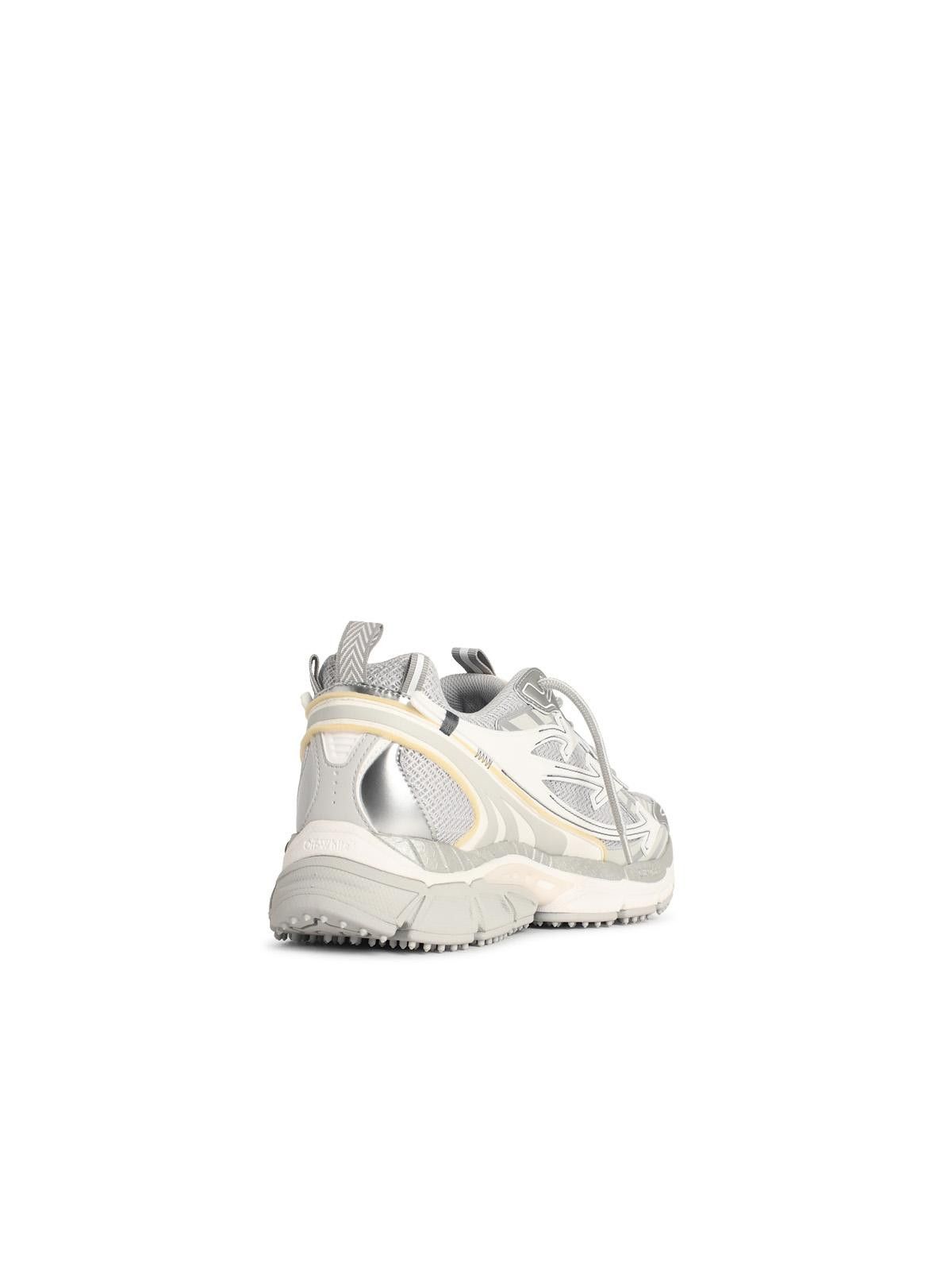 Off-White OFF-WHITE 'Be Right Back' Sneakers In Grey And Silver Technical Fabric Size US 9 / EU 42 - 3 Thumbnail