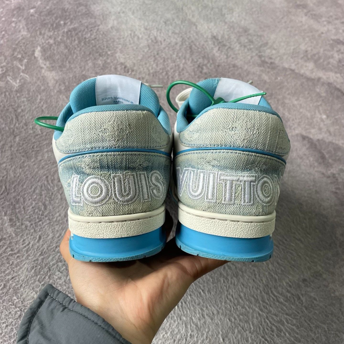 Louis Vuitton Louis Vuitton Training Blue Lowtop Sneakers 40 Men Size US 7.5 / EU 40-41 - 3 Thumbnail