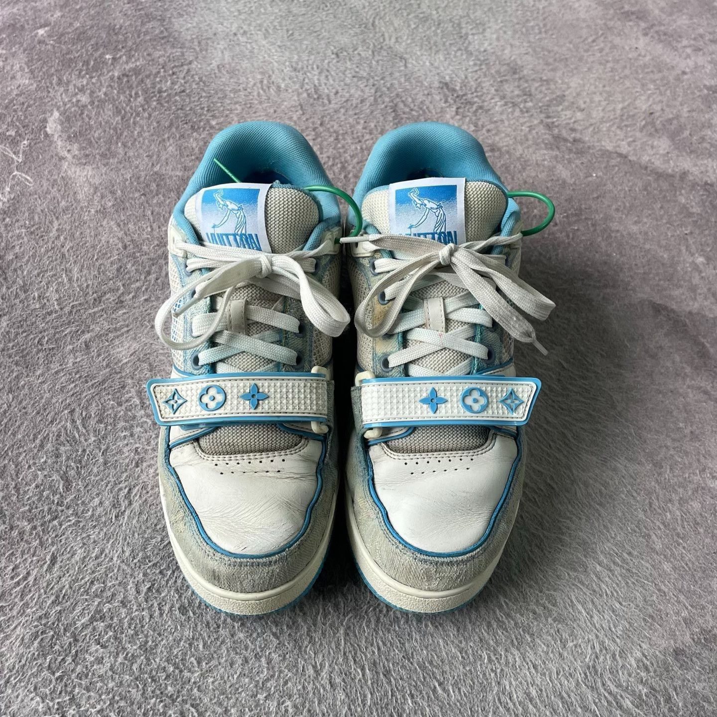 Louis Vuitton Louis Vuitton Training Blue Lowtop Sneakers 40 Men Size US 7.5 / EU 40-41 - 2 Thumbnail