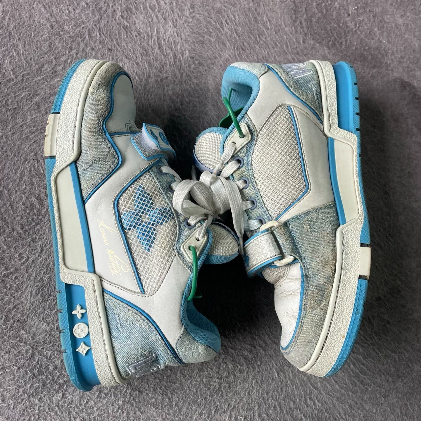 Louis Vuitton Louis Vuitton Training Blue Lowtop Sneakers 40 Men Size US 7.5 / EU 40-41 - 6 Thumbnail