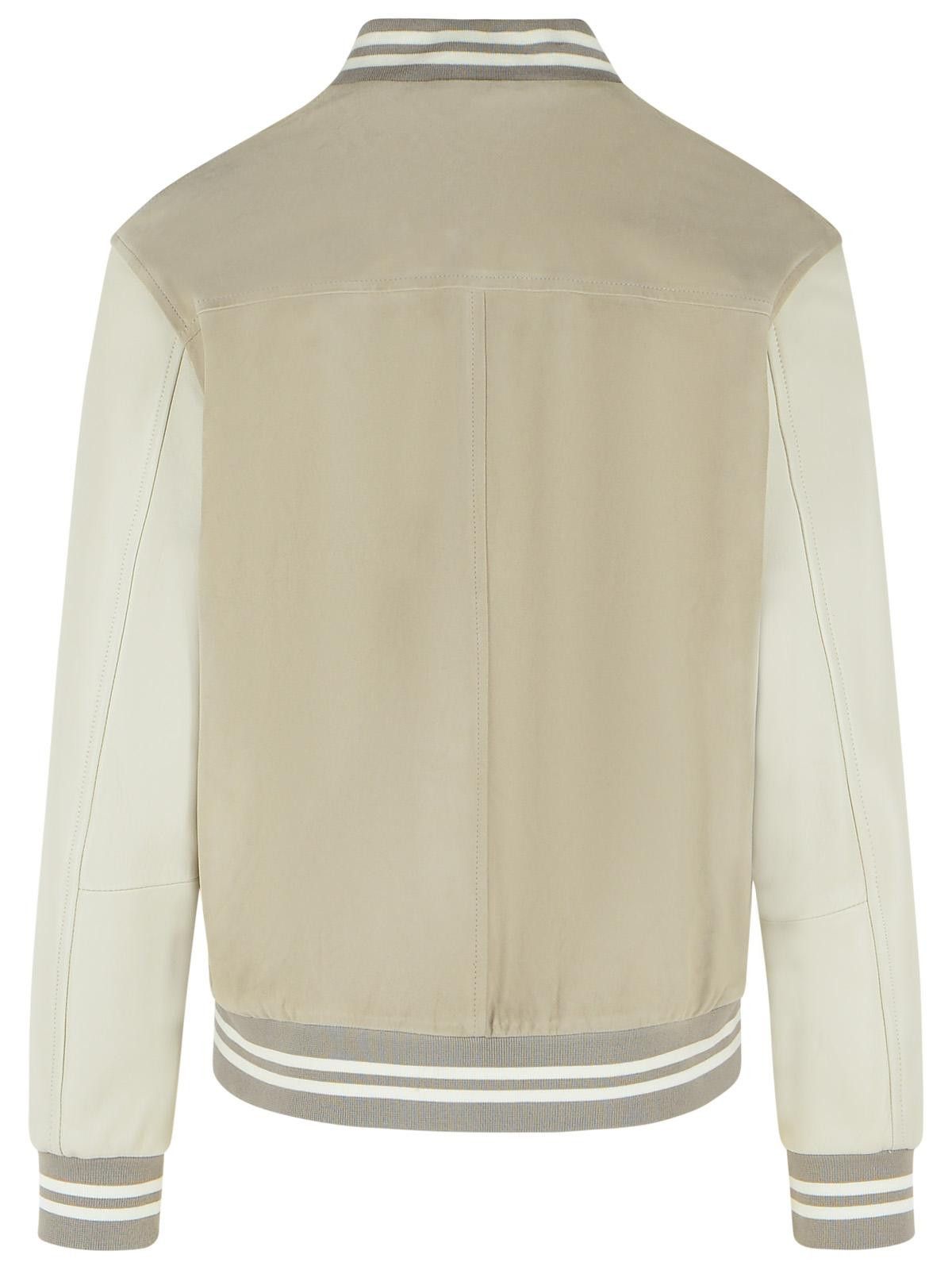Eleventy ELEVENTY Grey Sheepskin Bomber Jacket Size US XXL / EU 58 / 5 - 3 Thumbnail