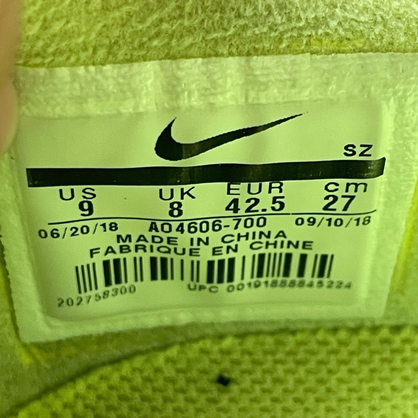 Nike Nike AF1 Collab Green Lowtop Sneakers 42 Men Size US 9 / EU 42 - 5 Thumbnail