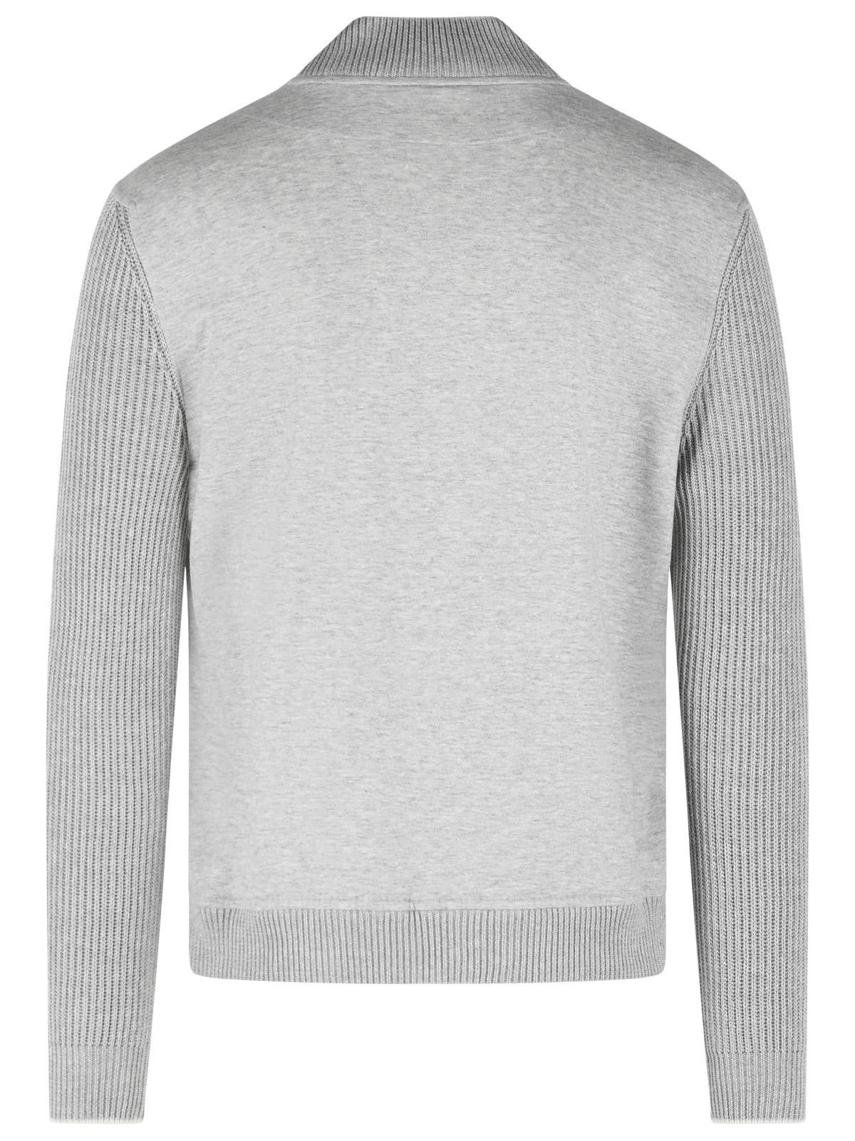 Eleventy ELEVENTY Grey Cotton And Linen Bomber Jacket Size US M / EU 48-50 / 2 - 3 Thumbnail