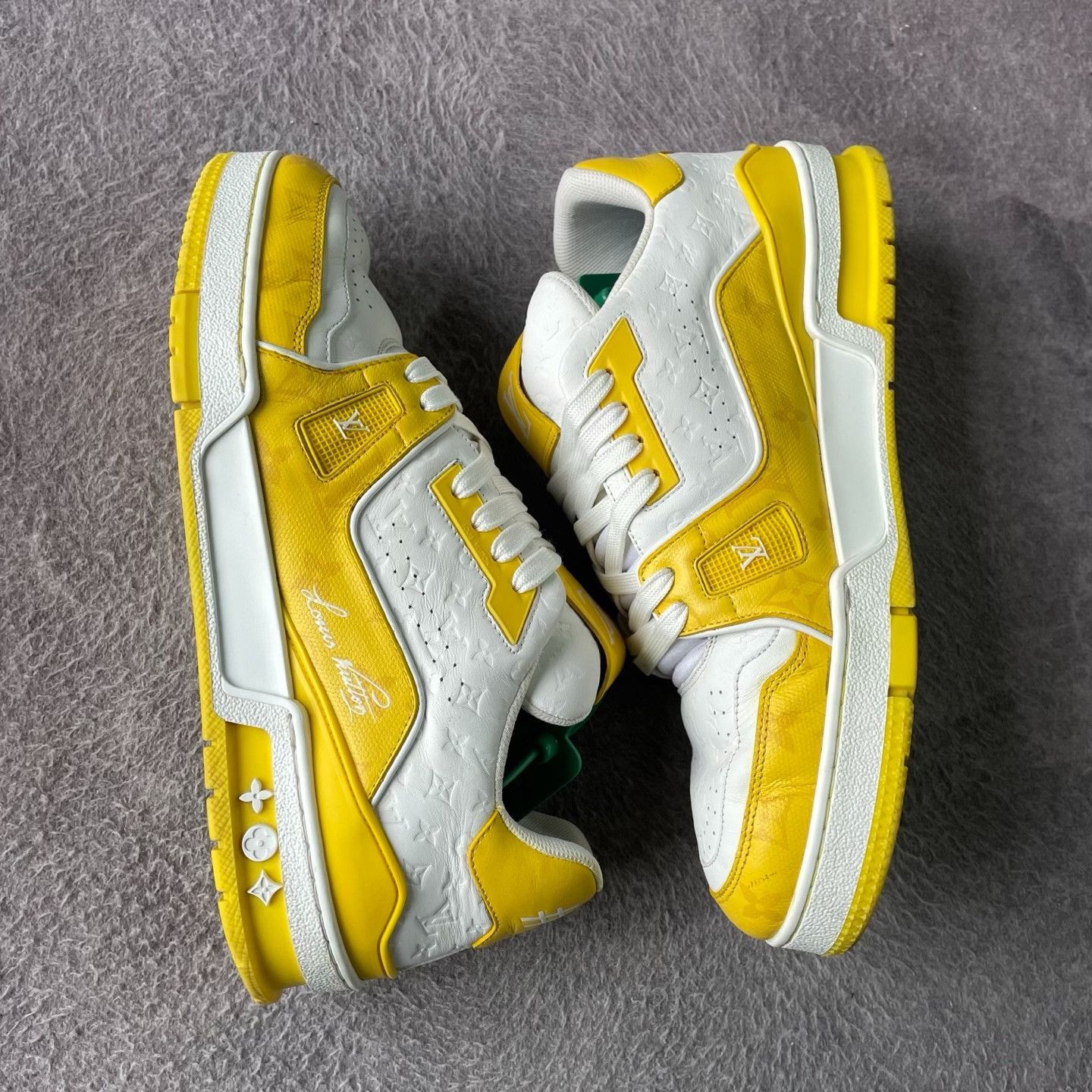 Louis Vuitton Louis Vuitton Training Yellow Lowtop Sneakers 42 Men Size US 9 / EU 42 - 6 Thumbnail