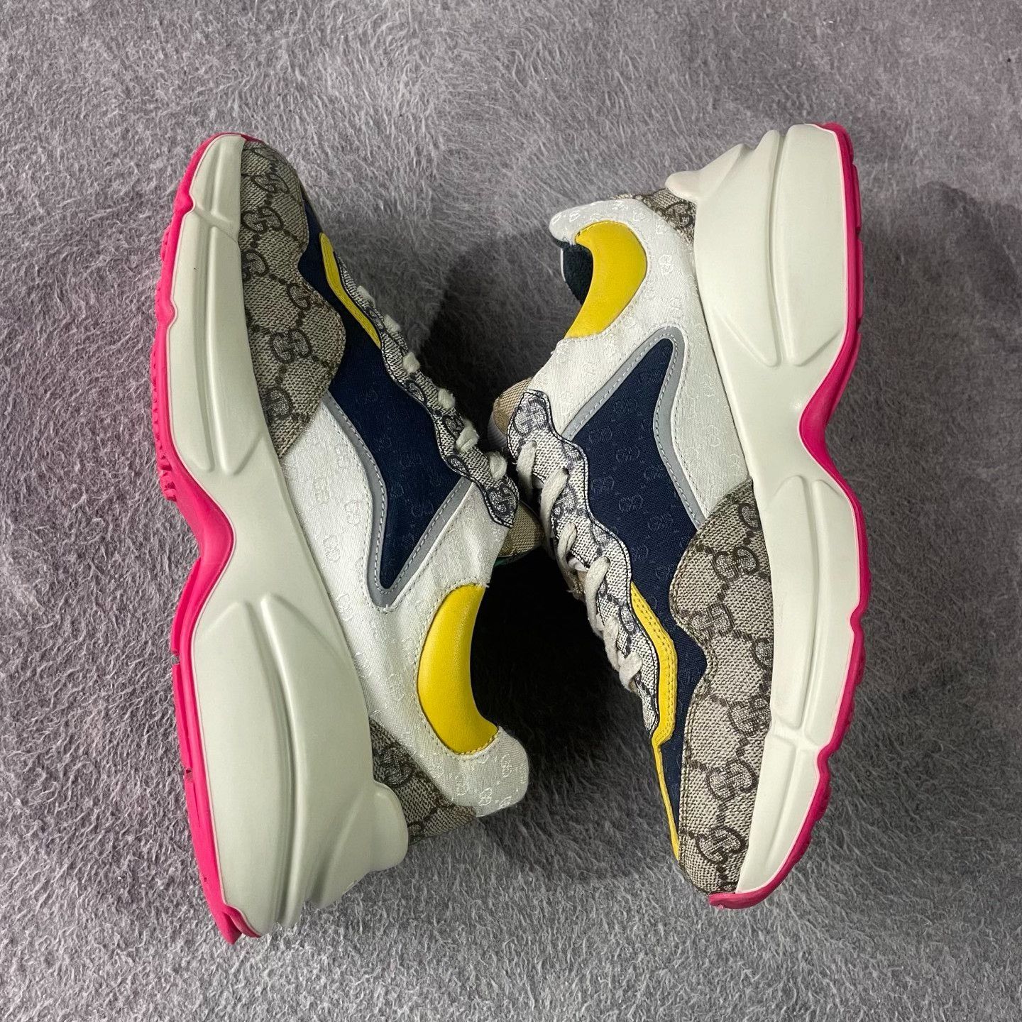 Gucci Gucci Pink Lowtop Sneakers 40 Men Size US 7.5 / EU 40-41 - 6 Thumbnail