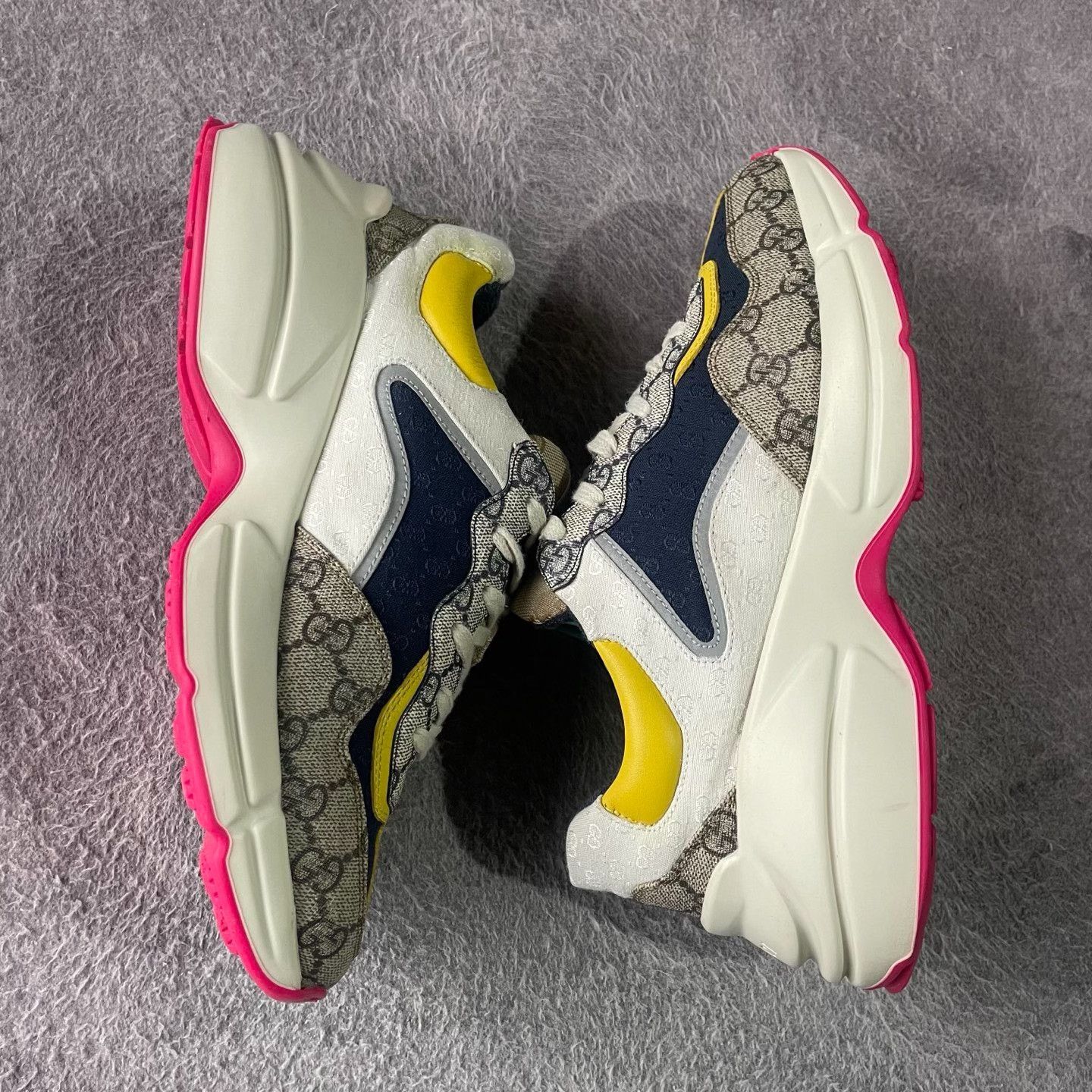 Gucci Gucci Pink Lowtop Sneakers 40 Men Size US 7.5 / EU 40-41 - 7 Thumbnail