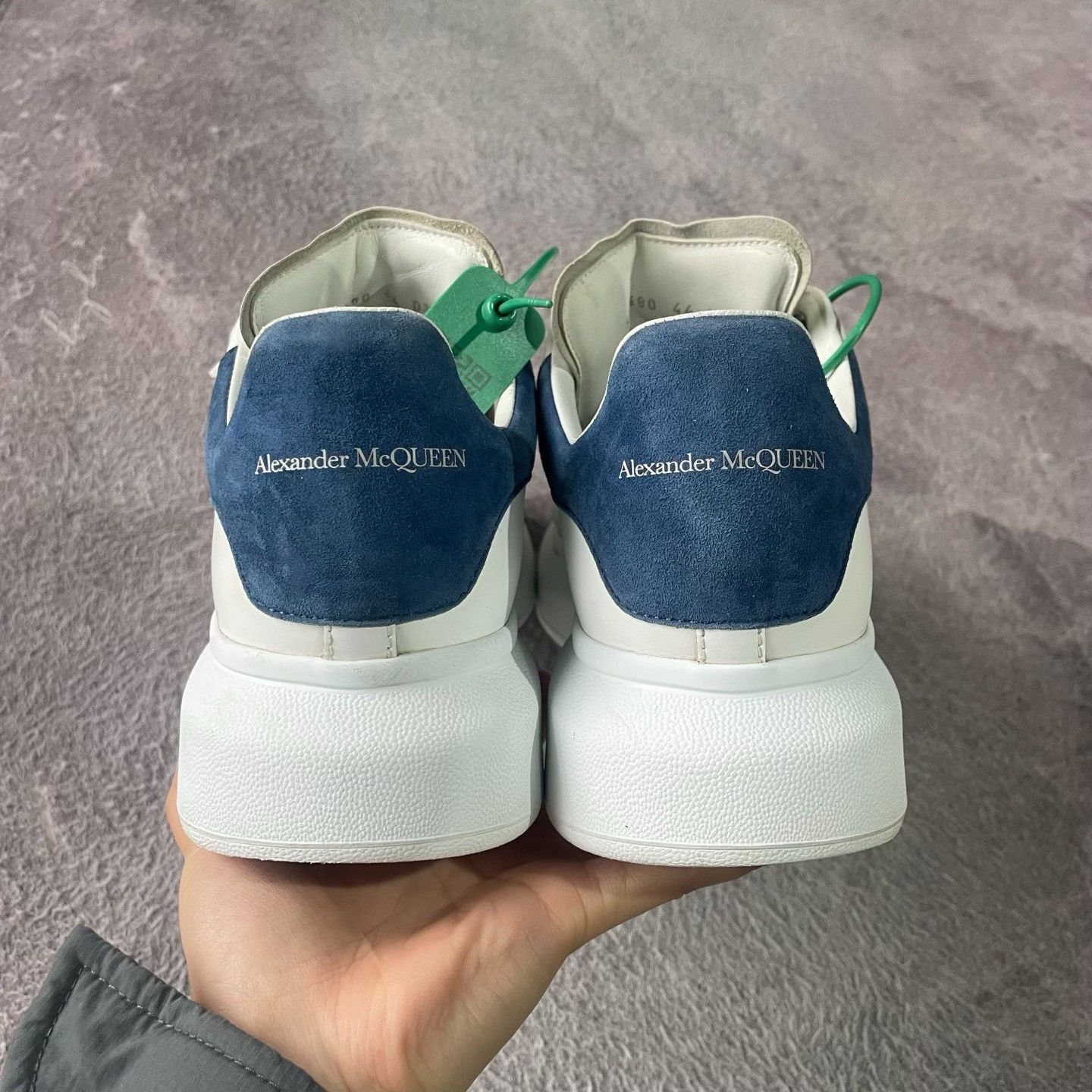Alexander McQueen Alexander McQueen Suede White Lowtop Sneakers 44 Men Size US 10.5 / EU 43-44 - 3 Thumbnail