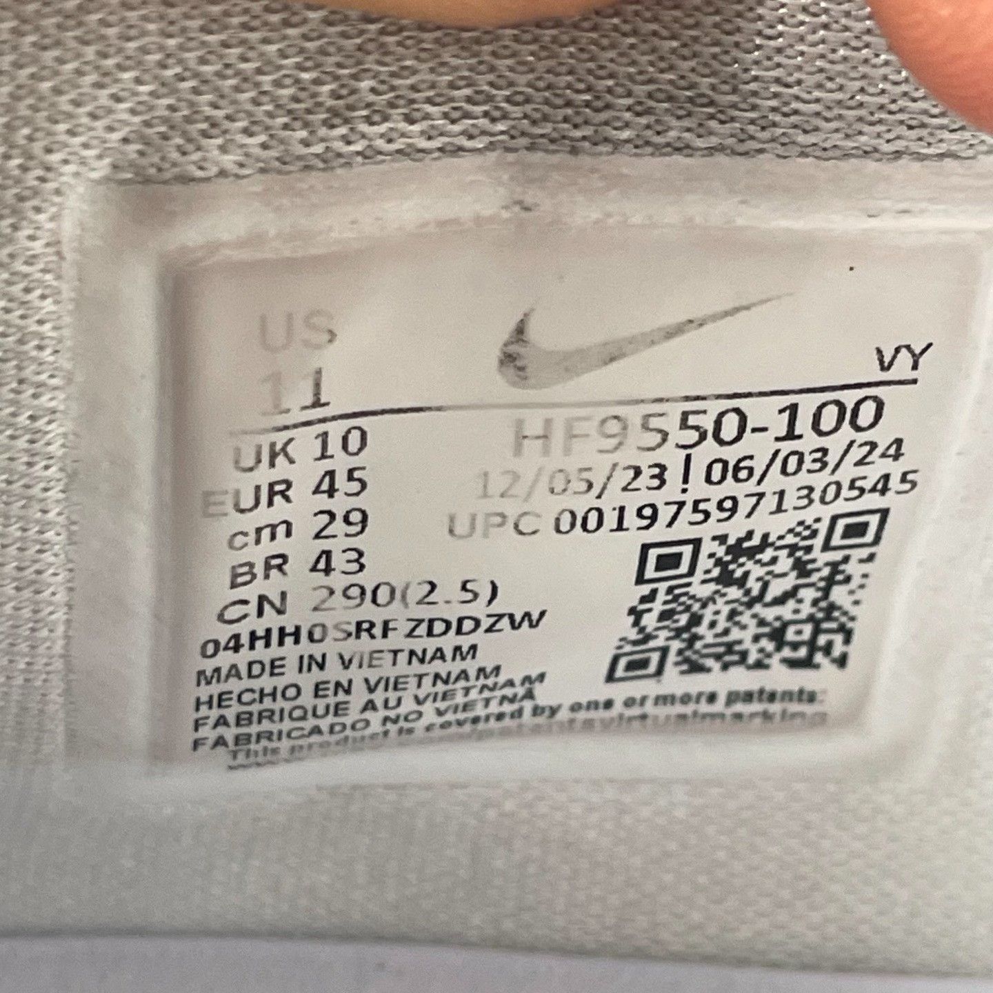 Nike Nike White Lowtop Sneakers 45 Men Size US 11.5 / EU 44-45 - 7 Thumbnail