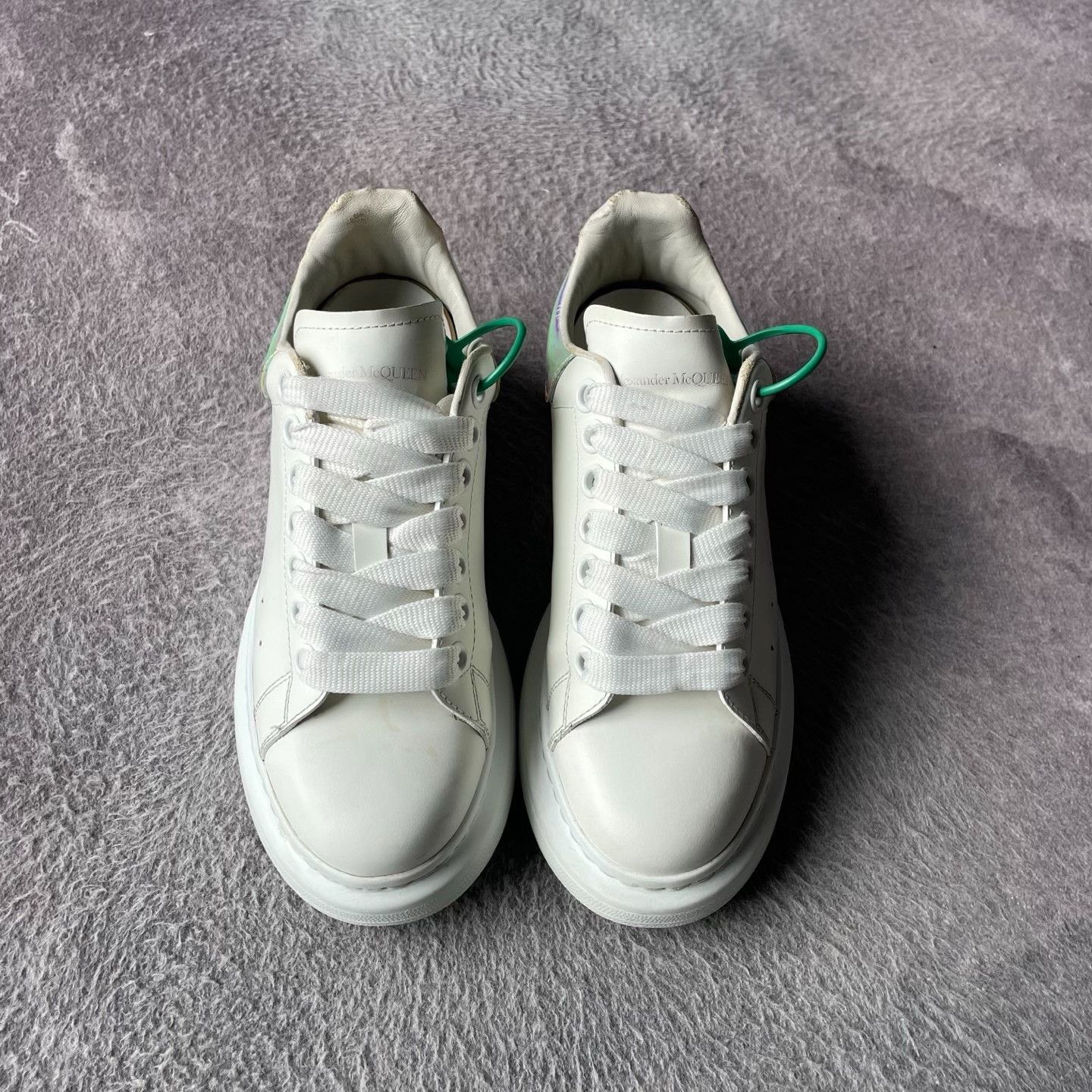 Alexander McQueen Alexander McQueen Laser White Lowtop Sneakers 37 Women Size US 6.5 / IT 36.5 - 2 Thumbnail