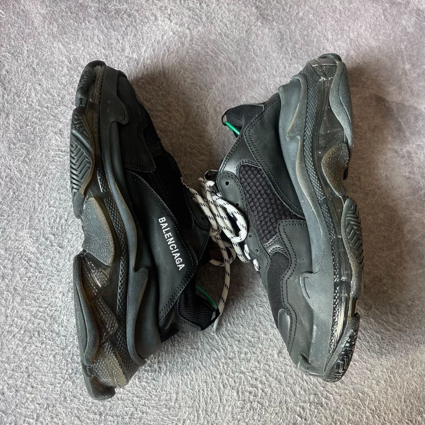 Balenciaga Balenciaga Black Lowtop Sneakers S Men Size US 10 / EU 43 - 6 Thumbnail