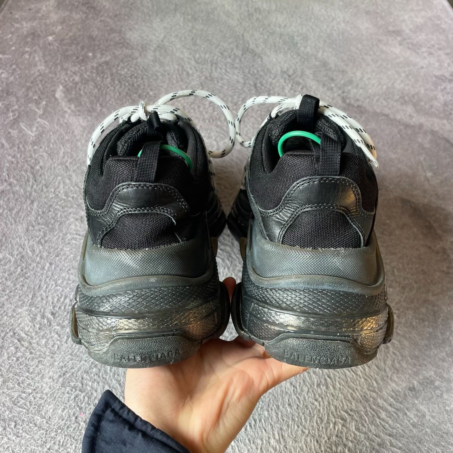 Balenciaga Balenciaga Black Lowtop Sneakers S Men Size US 10 / EU 43 - 3 Thumbnail