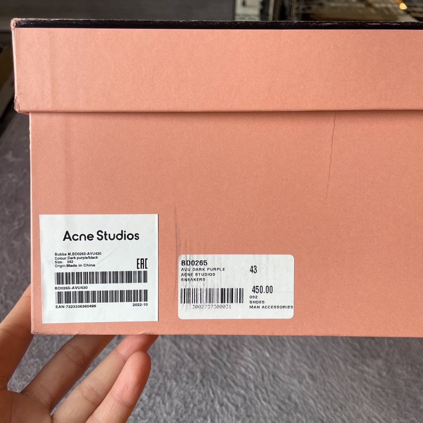 Acne Studios Acne Studios Purple Lowtop Sneakers 43 Men Size US 10 / EU 43 - 7 Thumbnail