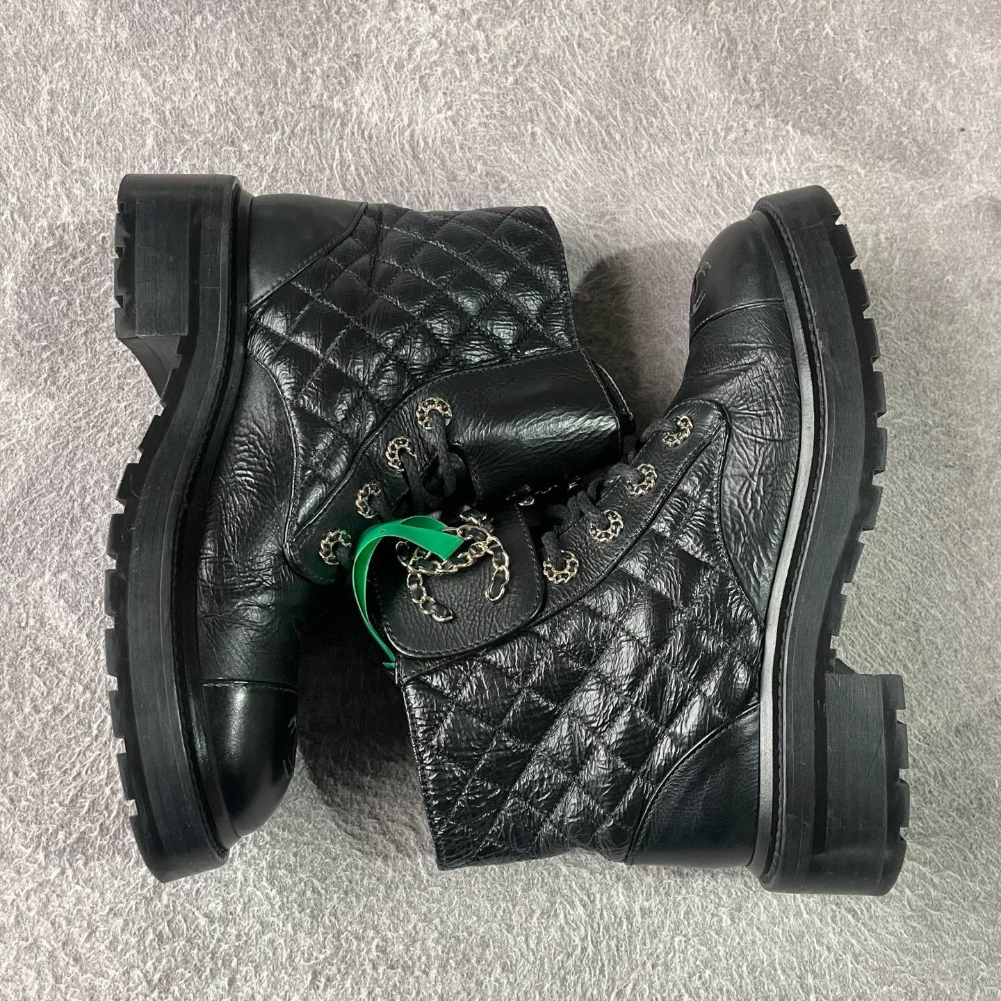 Chanel Chanel Black Boots 36 Women Size US 6 / IT 36 - 9 Thumbnail